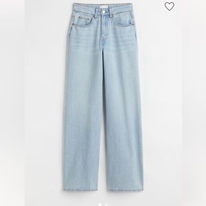 h&m wide high jeans